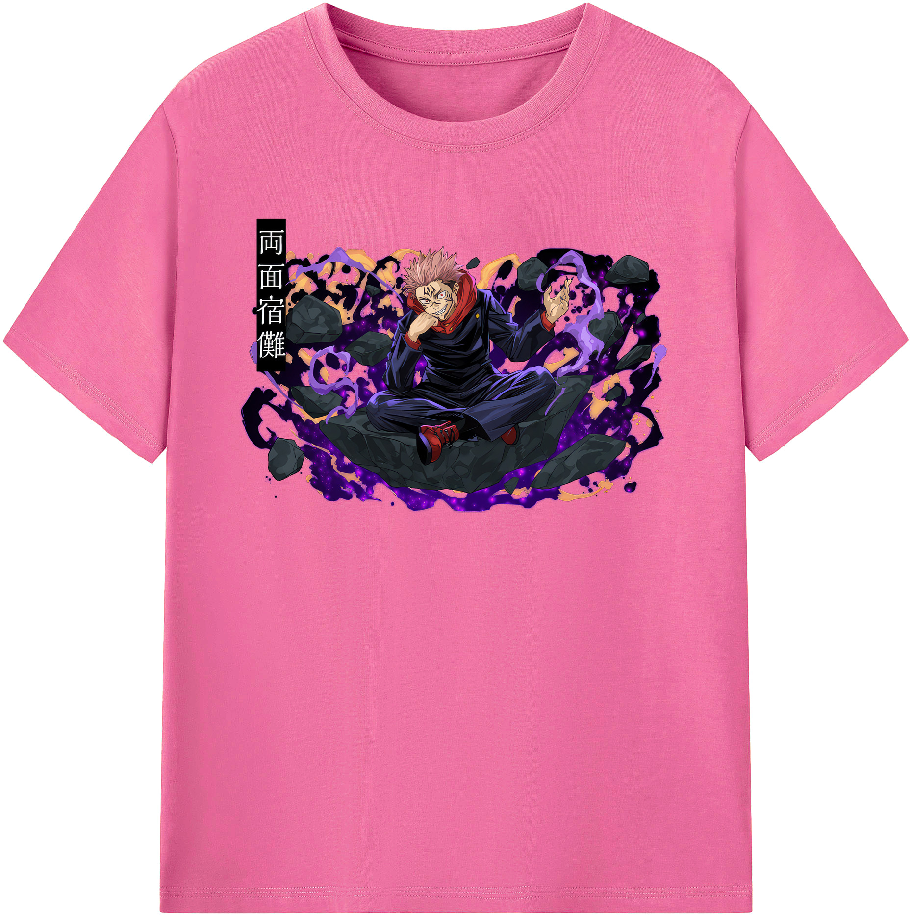 （画像用） 呪術廻戦 Jujutsu Kaisen レディースカジュアルプリントTシャツ（綿100％）